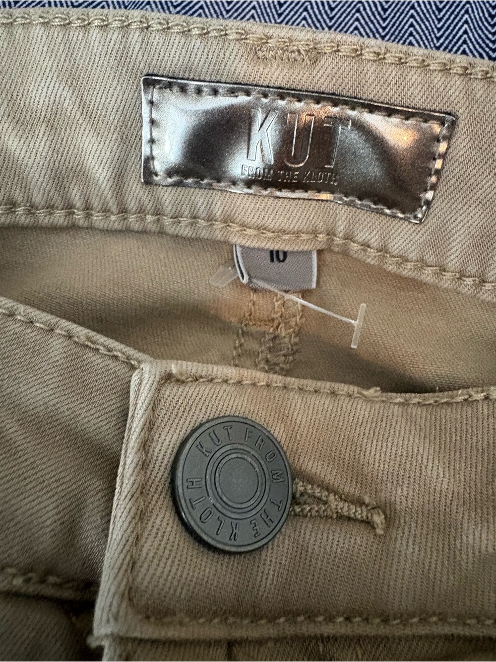 Kut from the Kloth Tan Straight-Leg Chinos - Picture 3 of 7